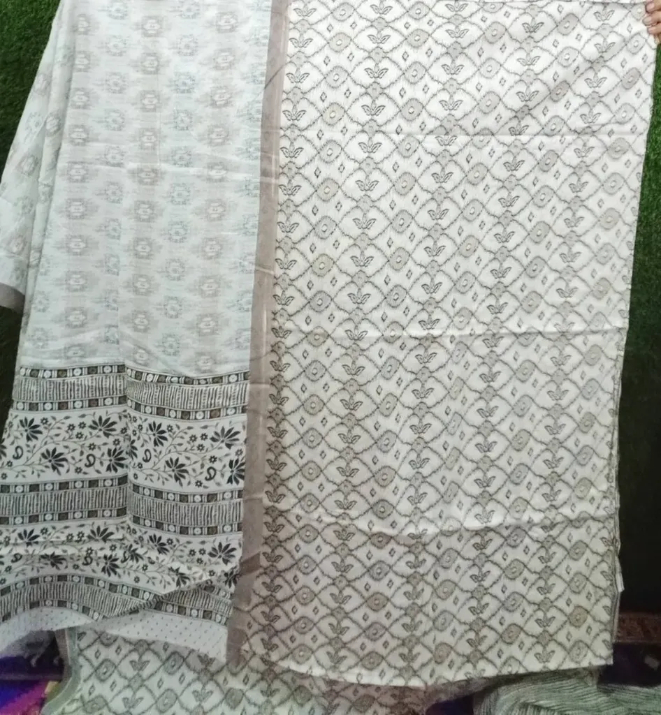 Cream Color Joypuri Pattel