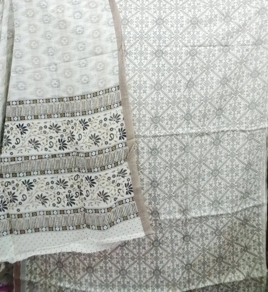 Cream Color Joypuri Pattel