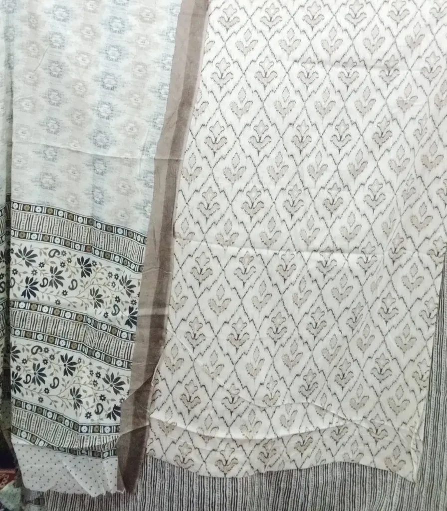 Cream Color Joypuri Pattel