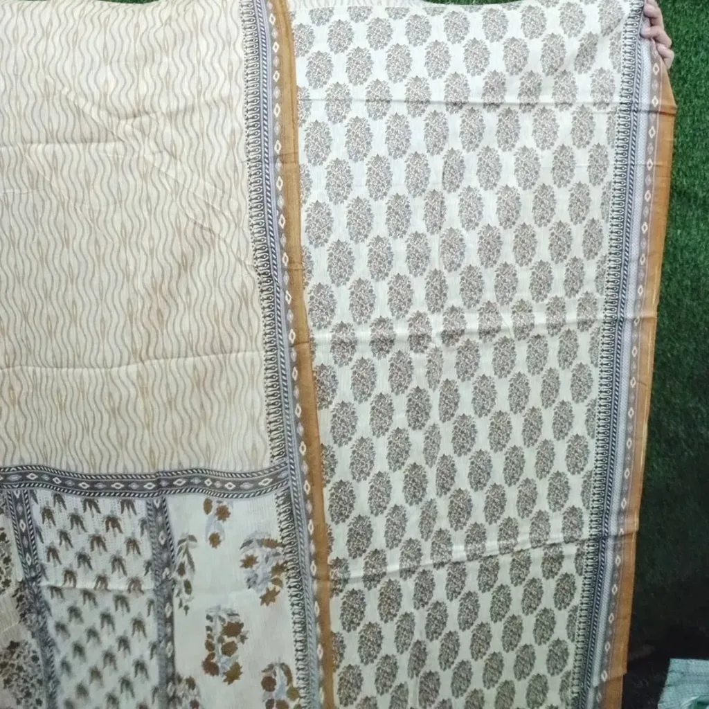 Cream Color Joypuri Pattel
