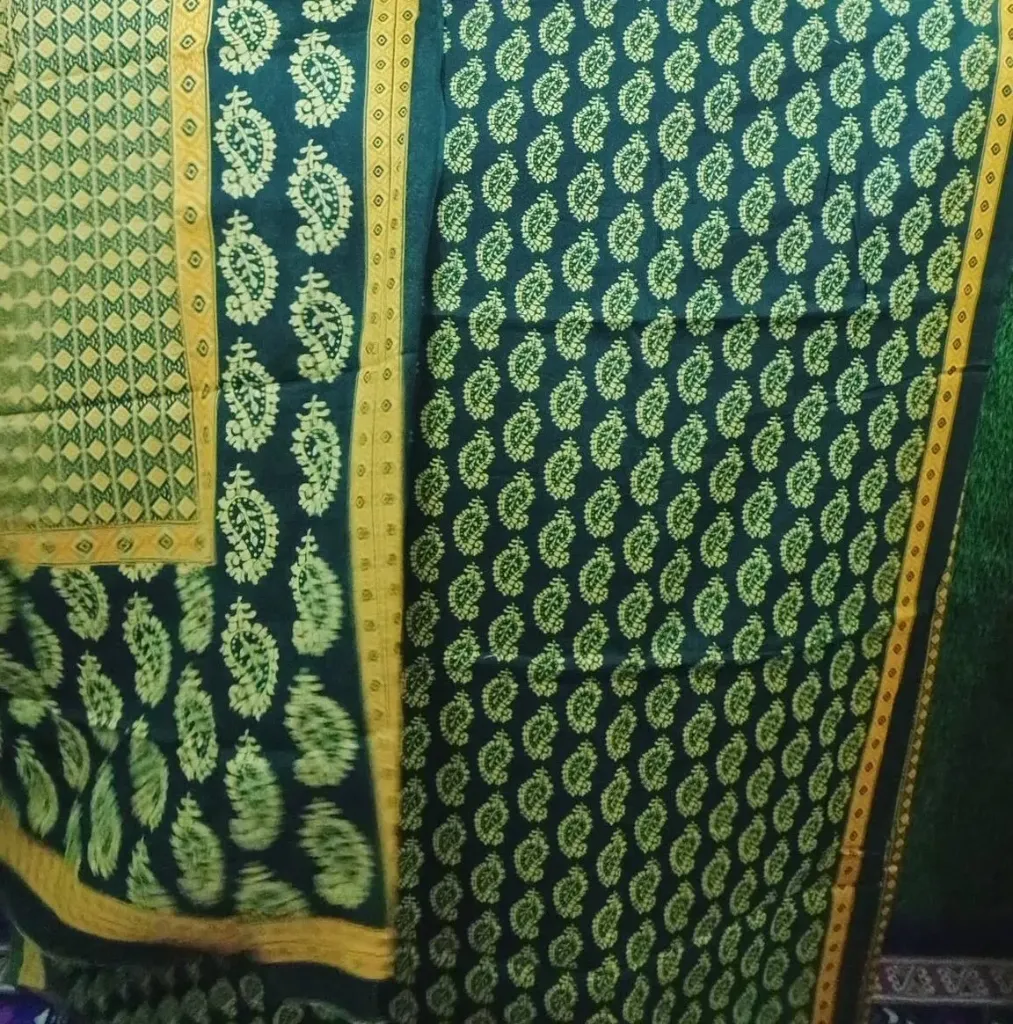 Dark Green Color Joypuri pattel